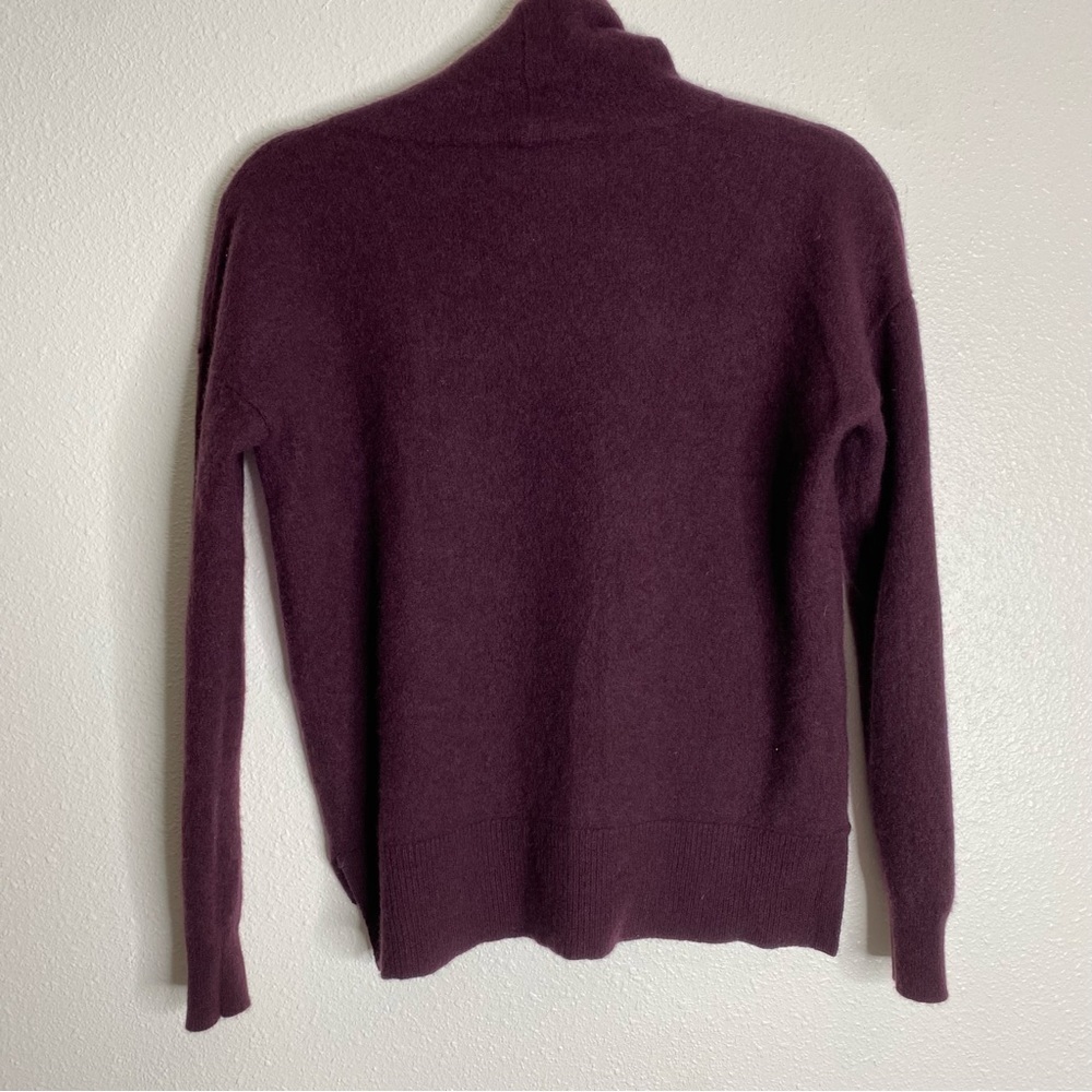 Amicale Cashmere Cowl Neck Sweater Burgundy XS - Picture 5 of 5